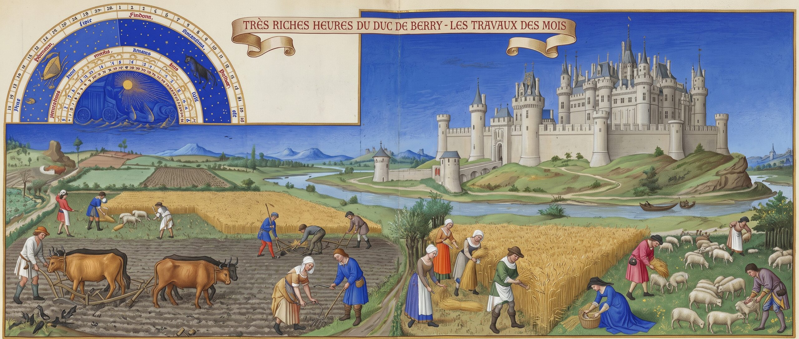 A rendition of Très Riches Heures du Duc de Berry